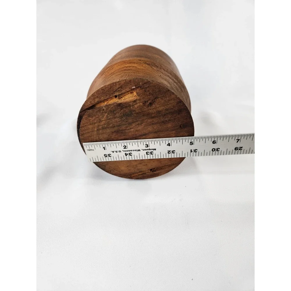 Vintage MCM Wood Planter Vase Handcrafted Hand Turned Plant Holder Unique Decor‎